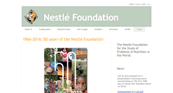 Desktop Screenshot of nestlefoundation.org